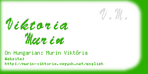 viktoria murin business card