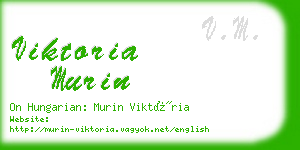 viktoria murin business card
